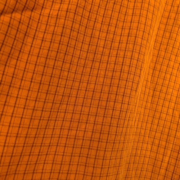 Columbia Men's Short Sleeved Plaid Button Down Shirt Orange Size L - Picture 10 of 10